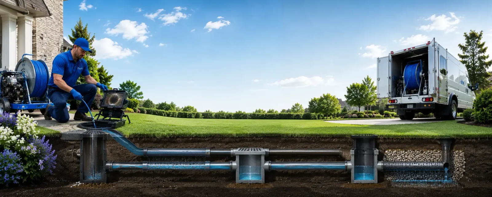 Outdoor drain cleaning information for Wall Lake, IA